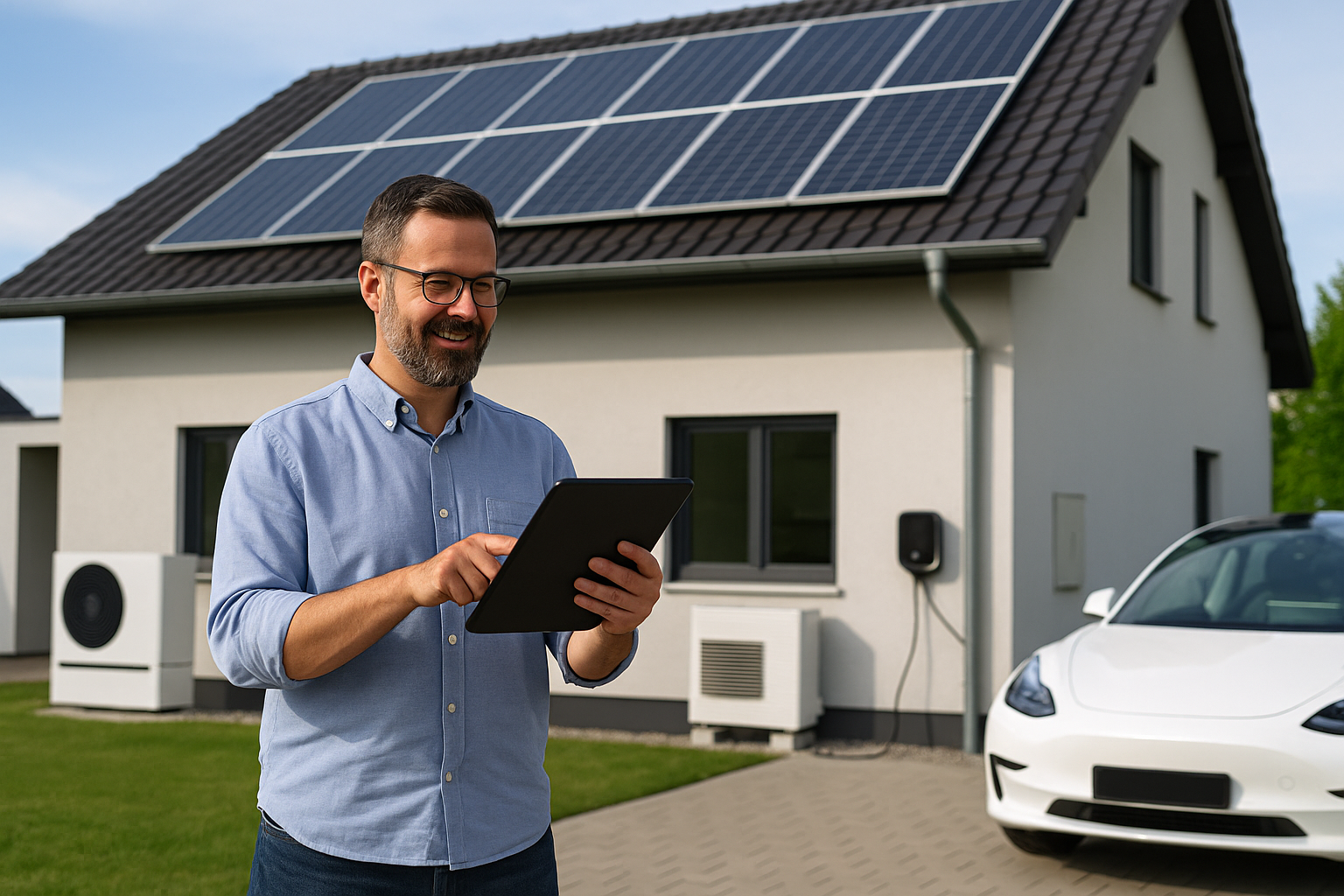 EMS kombiniert mit Photovoltaik, Speicher, Wärmepumpe und Wallbox